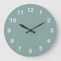 Reloj de pared de acrílico minimalista turquesa pá