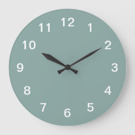 Reloj de pared de acrílico minimalista turquesa pá