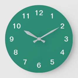 Reloj de pared de acrílico minimalista verde esmer
