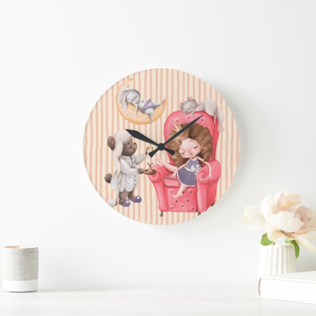 Reloj de pared de acrílico para la guardería de la (Hogar)