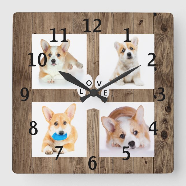 Reloj de pared de acrílico personalizado para masc (Anverso)