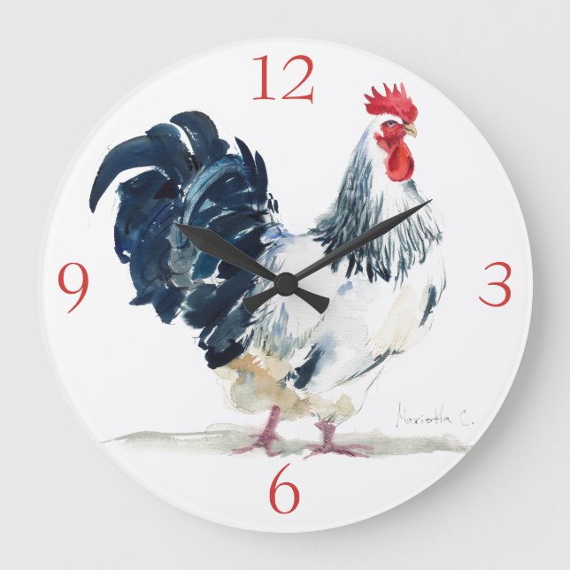Reloj de pared de acrílico, reloj de pared cuadrad (Anverso)