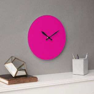 Reloj de pared de acrílico rosa Decoración moder