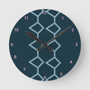 Reloj de pared de acrílico Teal Pino del Norte