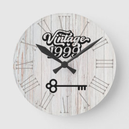 Reloj de pared de acrílico vintage de 1999