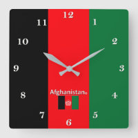 Reloj de pared de Afganistán