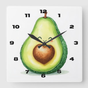 Reloj de pared de aguacate