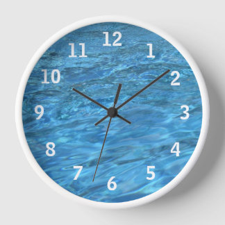 Reloj de pared de aguas de piscina