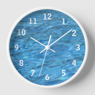 Reloj de pared de aguas de piscina