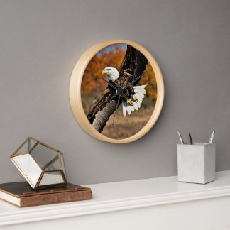 Reloj de pared de águila, diseñador atractivo.