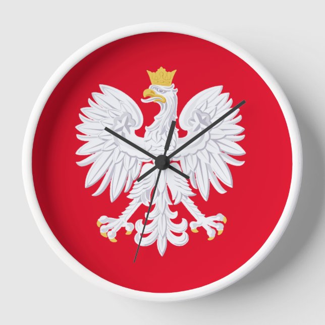Reloj de pared de águila polaca (Anverso)
