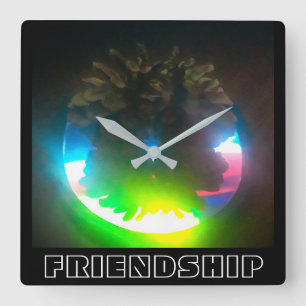 Reloj de pared de amistad