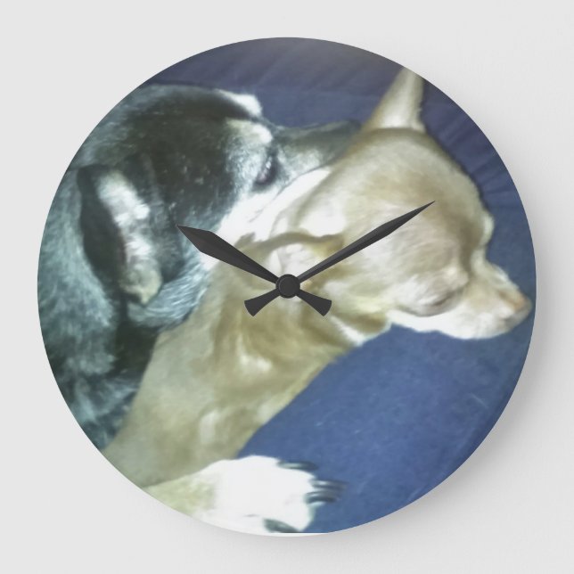 Reloj de pared de amor de cachorro (Anverso)