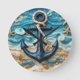 Reloj de pared de anclaje náutico