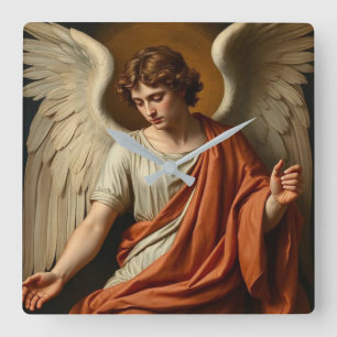Reloj de pared de ángel del Renacimiento clásico