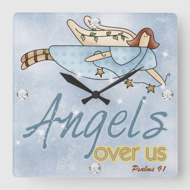 Reloj de pared de Angel Square (Anverso)