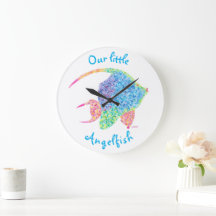 Reloj de pared de angelicales