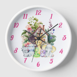 Reloj de pared de animales lindos Regalo lindo p