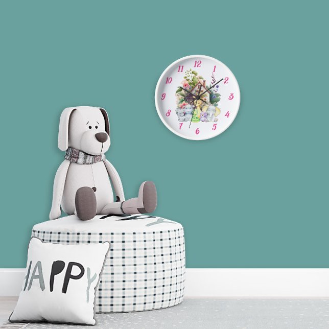Reloj de pared de animales lindos | Regalo lindo p (Subido por el creador)