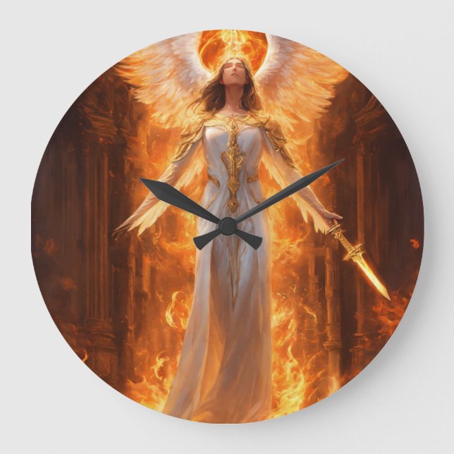 reloj de pared de anjel (Anverso)