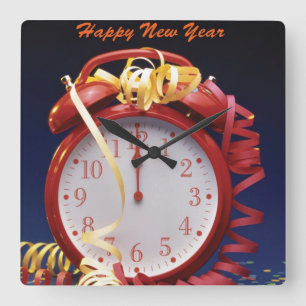 Reloj de pared de Año Nuevo