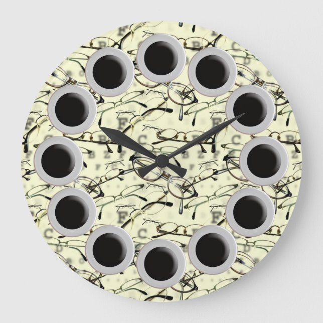 Reloj de pared de anteojos (Anverso)