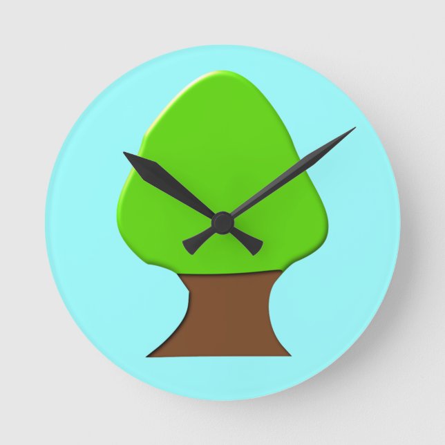 Reloj de pared de árbol (Anverso)