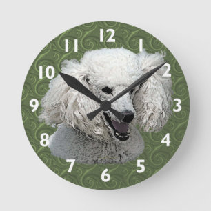 Reloj de pared de arte de carpintería