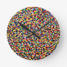 Reloj de pared de arte de Dotty