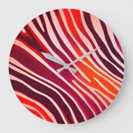 Reloj de pared de arte de impresión de animales co