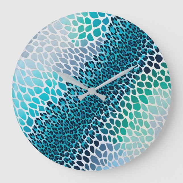 Reloj de pared de arte de impresión de animales co (Anverso)