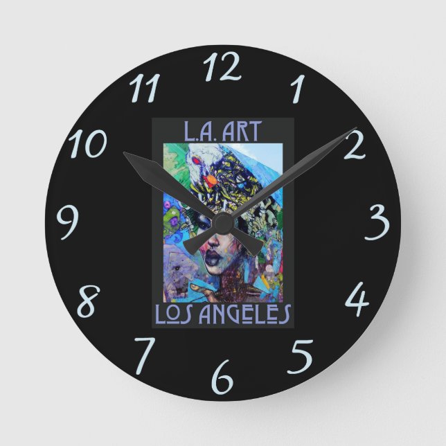 Reloj de pared de arte de LA (Anverso)