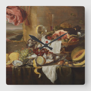 Reloj de pared de arte de la vida muerta