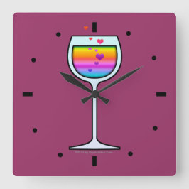 RELOJ DE PARED DE ARTE DE VINO