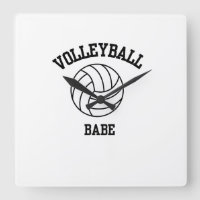 Reloj de pared de arte de voleibol