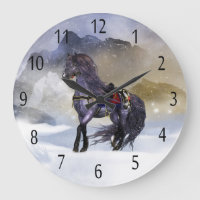 Reloj de pared de arte del equino de caballo de in