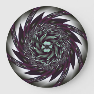 Reloj de pared de arte espiral