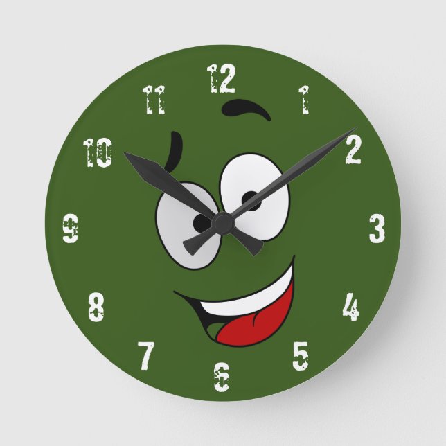 Reloj de pared de arte feliz Kook - Reloj de pared (Anverso)