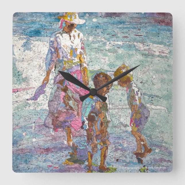 Reloj de pared de arte fino Gathering Light © (Anverso)