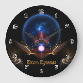 Reloj de pared de arte fractal dinámico de Krono