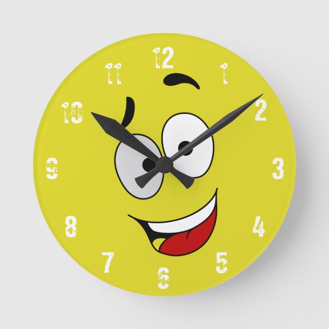 Reloj de pared de arte Happy Kook (Anverso)
