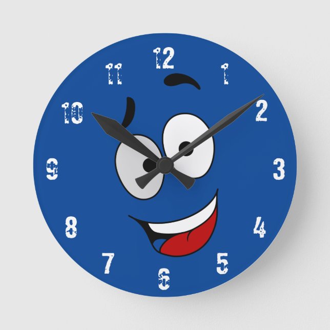Reloj de pared de arte Happy Kook (Anverso)