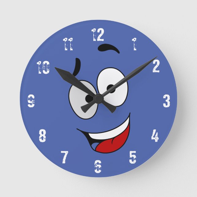 Reloj de pared de arte Happy Kook (Anverso)