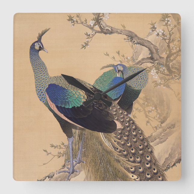 Reloj de pared de arte japonés (Anverso)