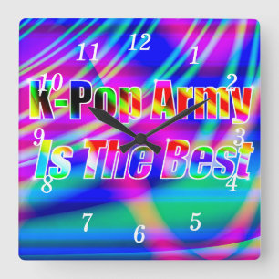 Reloj de pared de arte K-Pop