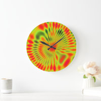 Reloj de pared de arte mandala de mecánica cuántic