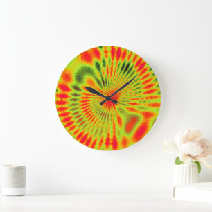 Reloj de pared de arte mandala de mecánica cuántic