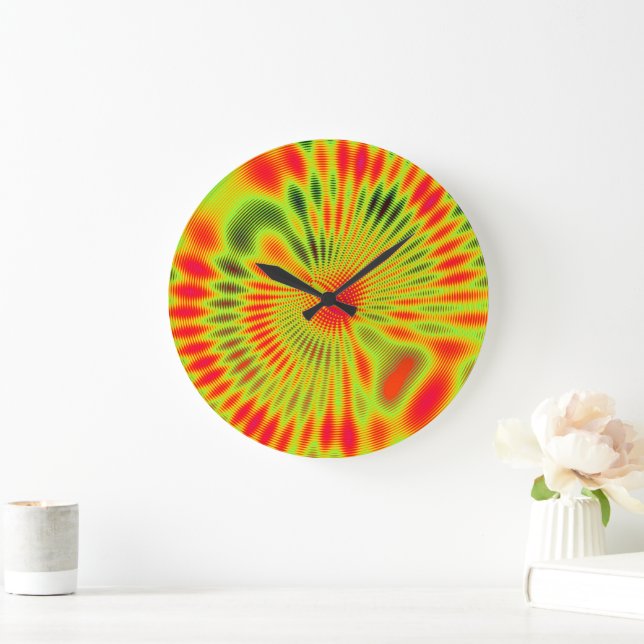 Reloj de pared de arte mandala de mecánica cuántic (Hogar)