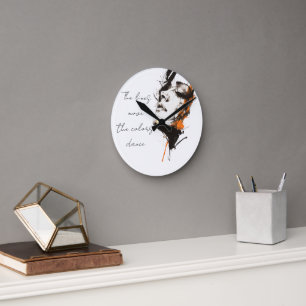 Reloj de pared de arte moderno – Poder silencioso