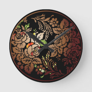 Reloj de pared de arte popular